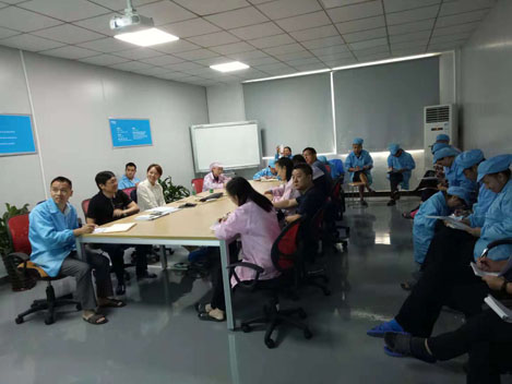 10月27日我司邀请深圳LED行业资深工程师彭美勇老师莅临我司指导工作